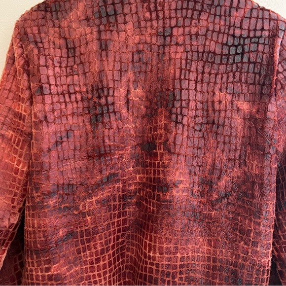 Painted Pony Womens open Blazer BurntOrange Jacket Giraffe Print Sz
XL USA Made - Picture 8 of 14